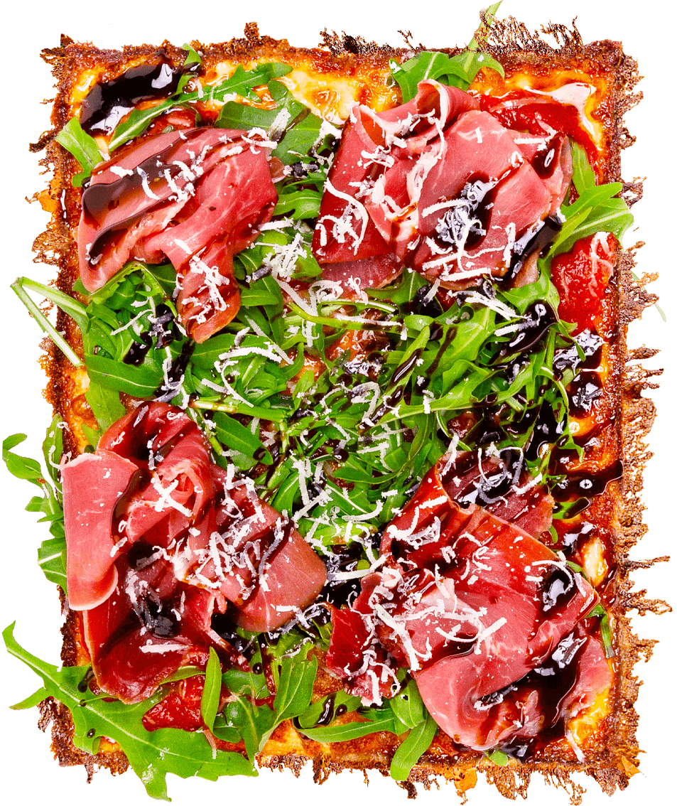 balsamic braseola pizza