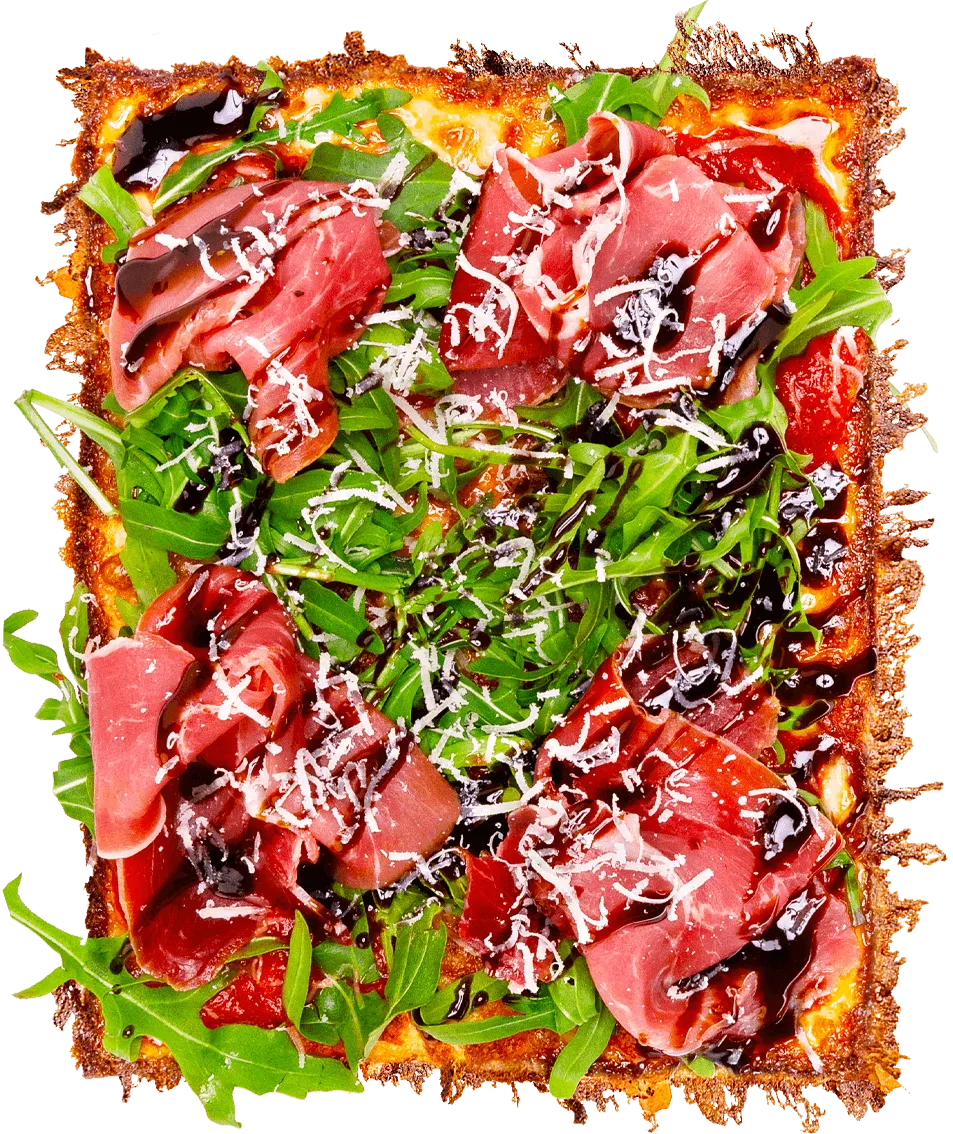 balsamic braseola pizza